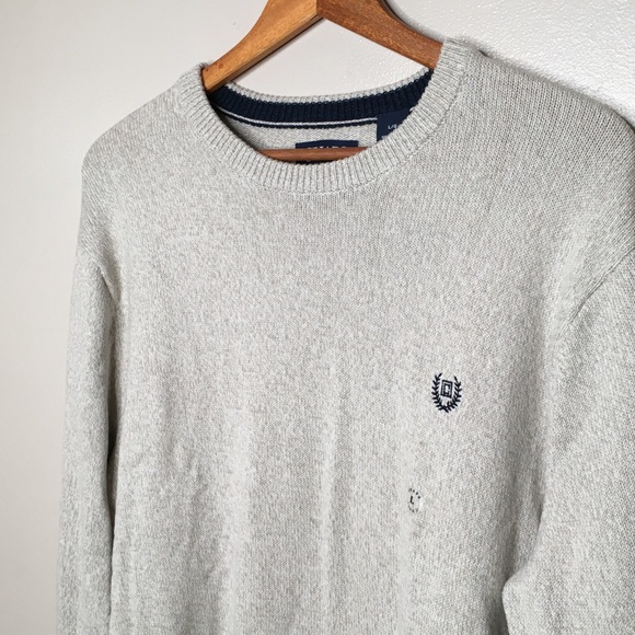 CHAPS Classic Crew Oatmeal Sweater NWT - Picture 2 of 7